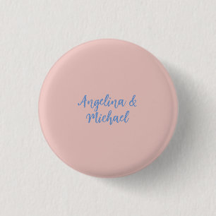 Elegant Stylish Trendy Unique Names Calligraphy 3 Cm Round Badge