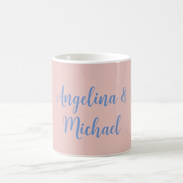 Elegant Stylish Trendy Unique Names Calligraphy Coffee Mug (Center)