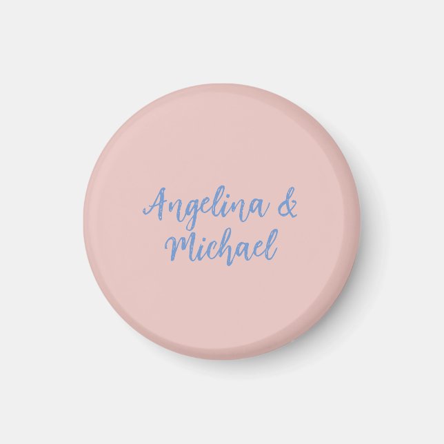 Elegant Stylish Trendy Unique Names Calligraphy Magnet (Front)