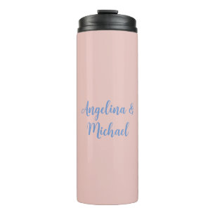 Elegant Stylish Trendy Unique Names Calligraphy Thermal Tumbler