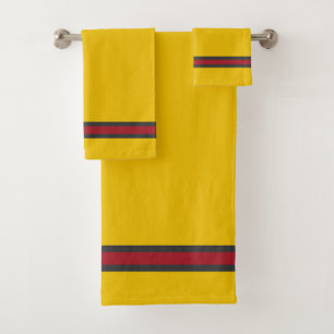 Elegant Stylish Yellow Luxury  Bath Towel Set