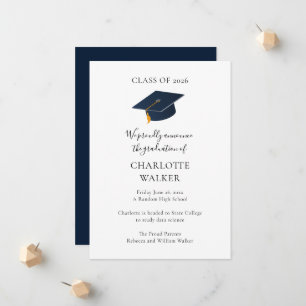 Elegant Success 2026 Graduation Party Name Announcement