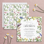 Elegant Summer Bridal Luncheon Floral Wildflower  Invitation<br><div class="desc">The Elegant Summer Bridal Luncheon Floral Wildflower Invitation is a traditional way to celebrate and thank your bridesmaids before the wedding, for all the help they've given you with your wedding. This invitation design features hand painted watercolor summer wildflowers such as sweet pea, lupines, snapdragons, and more, in bright, summery...</div>