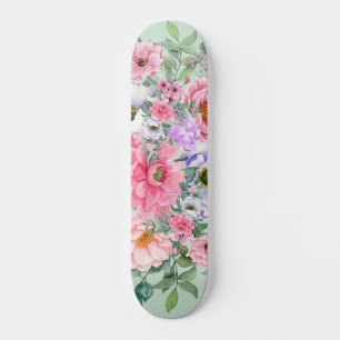 Elegant Summer Garden Florals  Skateboard