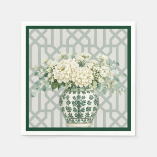 Elegant Summer Garden Soirée Floral Napkin