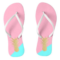 elegant summer gold glitter pineapple pink mint