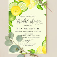 Elegant Summer Lemon Lime Citrus Bridal Shower 