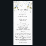 Elegant Summer Meadow Wildflowers Boho program Programme<br><div class="desc">Welcome to the world of bespoke elegance with the Elegant Summer Meadow Wildflowers Boho wedding program. This exquisite ceremony program reflects the tranquillity of a summer meadow in full bloom, harmonising delicate wildflowers with a bohemian flair. Each detail exudes luxury, from the meticulously curated wildflower illustrations to the carefully selected...</div>