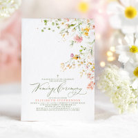 Elegant Summer Meadow Wildflowers Naming Ceremony