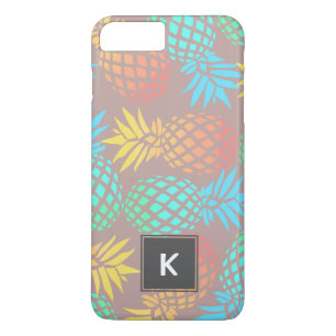 elegant summer tropical colourful pineapple iPhone 8 plus/7 plus case