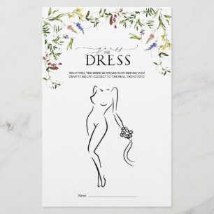 Elegant Summer Wildflower Bridal Shower Game