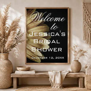 Elegant Sunflower Bridal Shower Poster