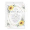 Elegant Sunflower Greenery Floral Bridal Shower