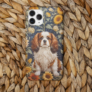 Elegant Sunflowers Cavalier King Charles Spaniel  iPhone 13 Pro Case