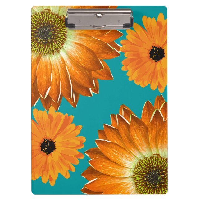 Elegant sunflowers clipboard (Front)