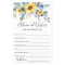 Elegant Sunflowers Eucalyptus Advice & Wishes Card
