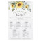 Elegant Sunflowers Eucalyptus Bridal Shower Game