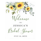 Elegant Sunflowers Eucalyptus Bridal Shower