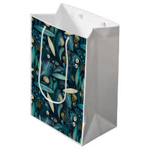 Elegant Surfboard and Kelp Beach Wrapping Paper Medium Gift Bag