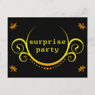 elegant surprise party invitation