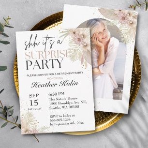 Elegant Surprise Retirement Card Online Printable