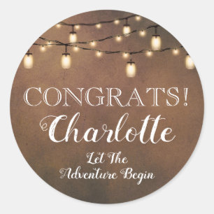 Elegant Surprise Retirement Party Classic Round  Sticker