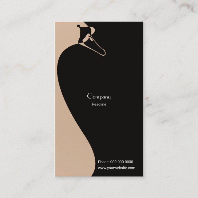 Elegant Swan Business Card (Front)