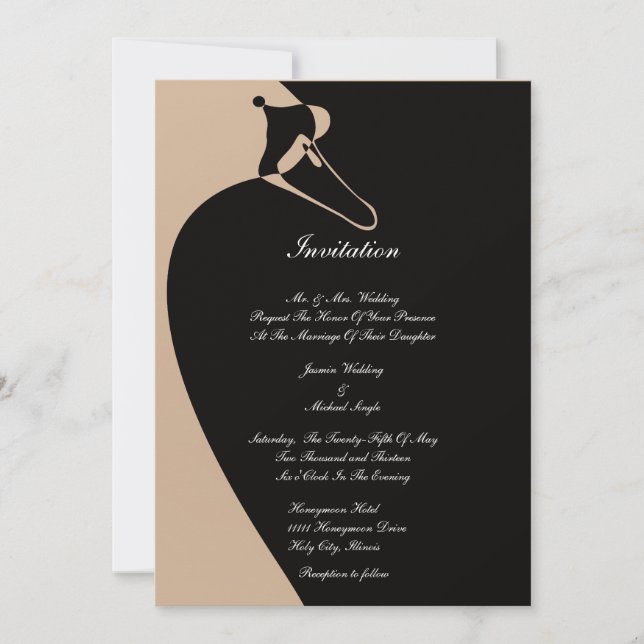 Elegant Swan Invitation (Front)