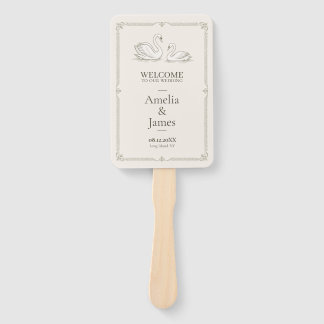 Elegant Swan | Old Money Wedding Hand Fan