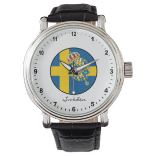 Elegant Sweden Watch & Swedish Flag