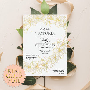 Elegant Sweeping Floral Botanical Spring Wedding