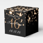 Elegant Sweet 16 Birthday Midnight Glam Gold