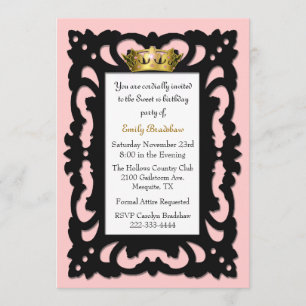 Elegant Sweet 16 Birthday Party Invitation