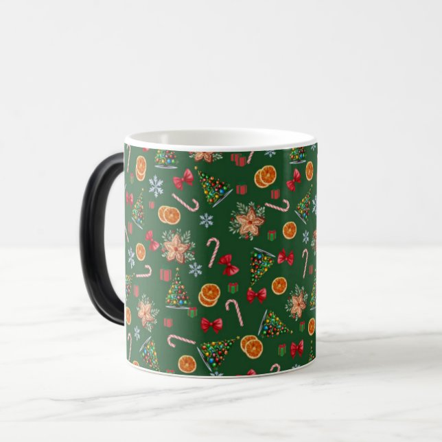 Elegant Sweet Cute Christmas Cookies Candy Cane Magic Mug (Front Left)