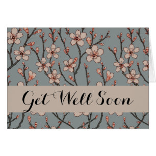 Elegant Sweet Pink Flower Blossom Cherry Pattern