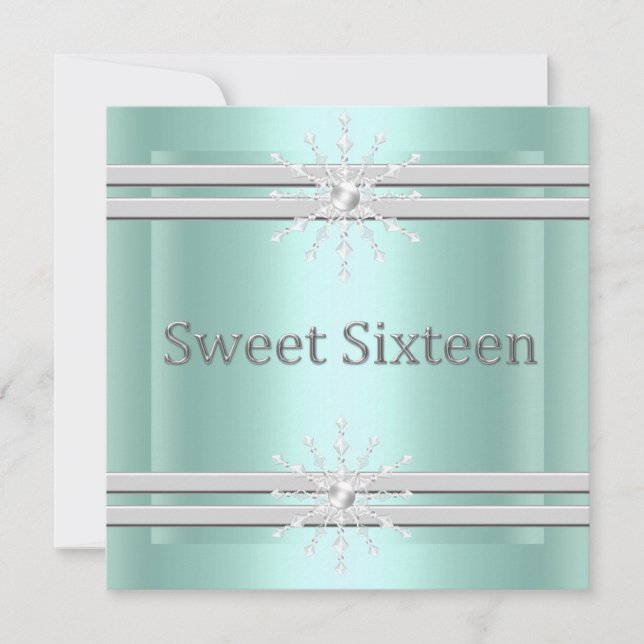 ELEGANT SWEET SIXTEEN INVITATION BY MUMSBUBSNGRUBS (Front)