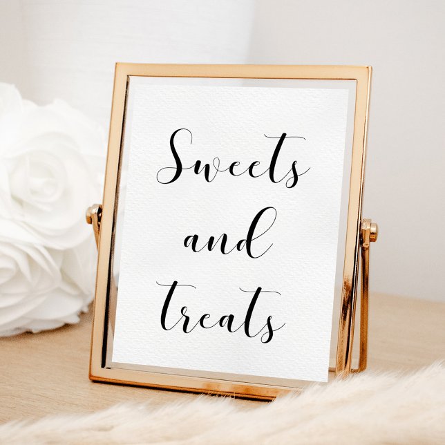 Elegant Sweets and treats wedding sign (Creator Uploaded)