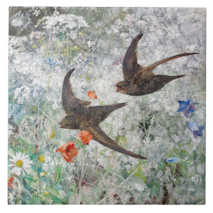 Elegant Swifts Spring Flight Tile