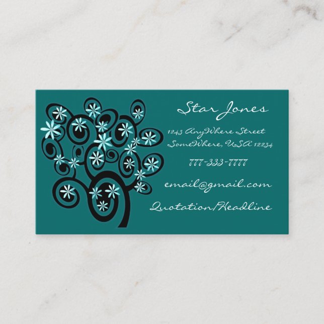 Elegant Swirl Business Card - Cust... - Customised (Front)