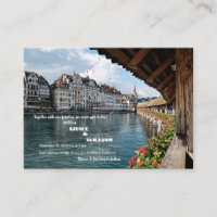 Elegant Swiss Bridge design wedding
