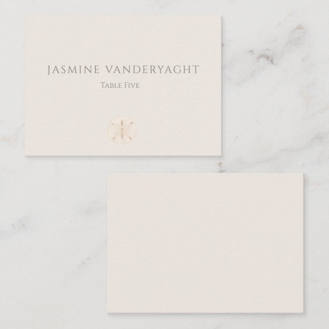 Elegant Table Escort Cards (Front/Back)