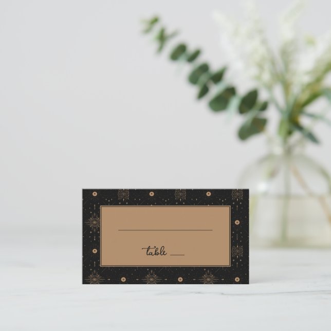 Elegant Table Number Card (Standing Front)