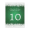 Elegant Table Number Magic Sparkle Green