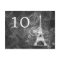 Elegant Table Number Romantic Paris Black