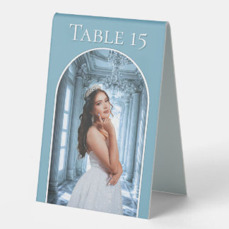 Elegant Table Sign - Quinceañera Party Decorations