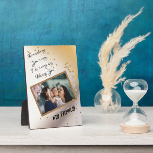 Elegant Tabletop Plaque with Easel Adds a Touch