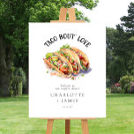Elegant Taco Bout Love Couples Shower Welcome Sign<br><div class="desc">Elegant Taco Bout Love Couples Shower Welcome Sign</div>