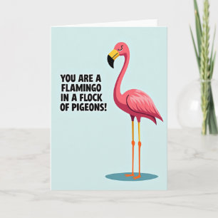 Elegant Tall Bird Birthday Card