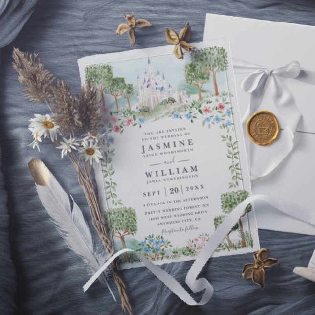 Elegant Tangled Lanterns Modern Chic Wedding Invitation (Creator Uploaded)