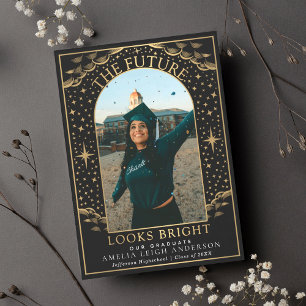 Elegant Tarot Graduation Photo Announcement Card